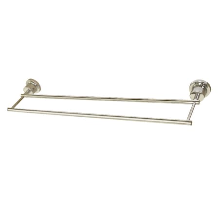 Kingston Brass BAH821330PN Concord 30" Double Towel Bar, Polished Nickel BAH821330PN